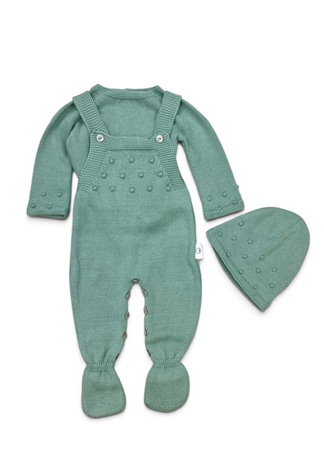 Completino tre pezzi caldo cotone BUSSI BABA | CT28VERDE